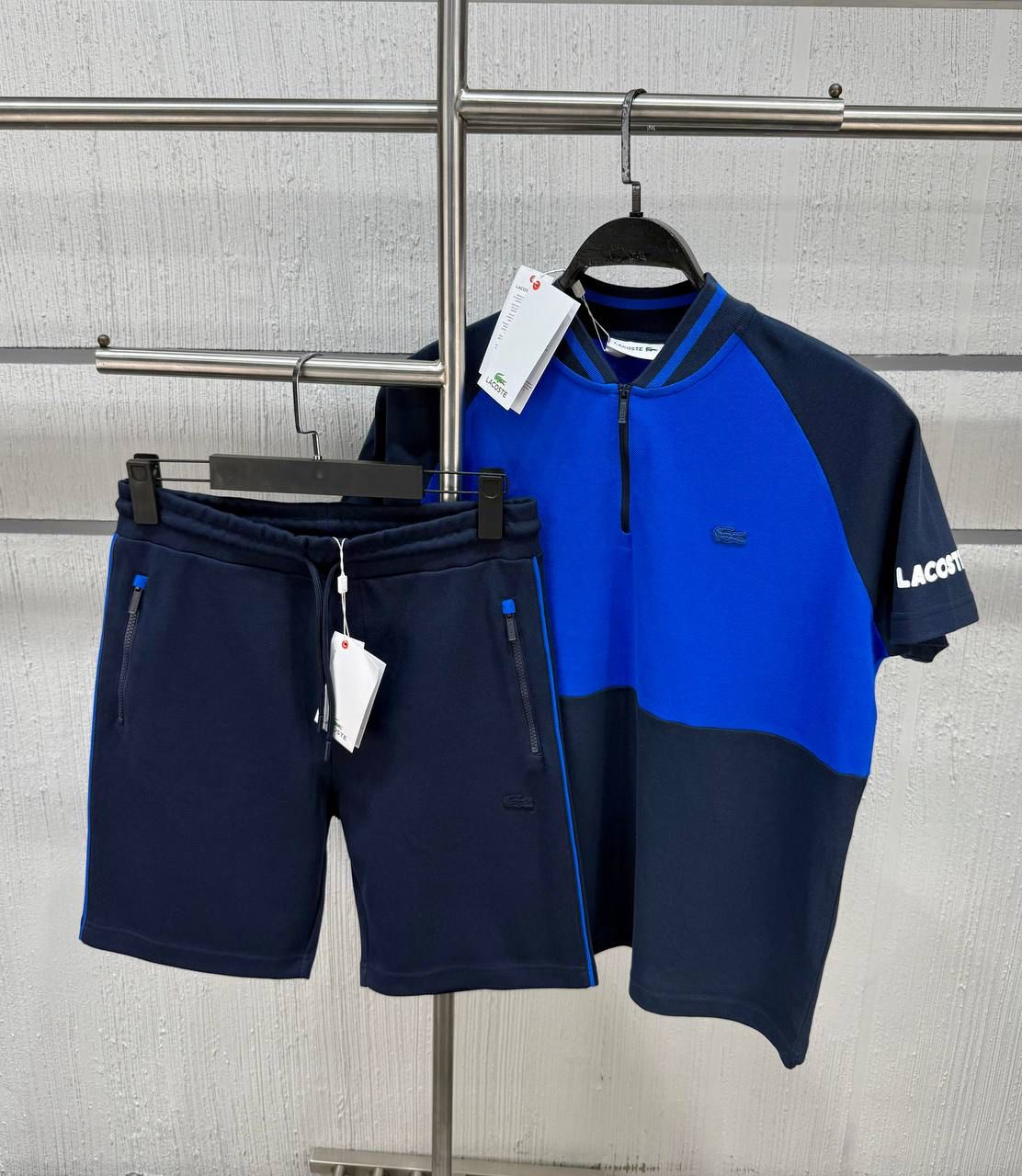 Lacoste Erkek İki Renkli Şort Takımı